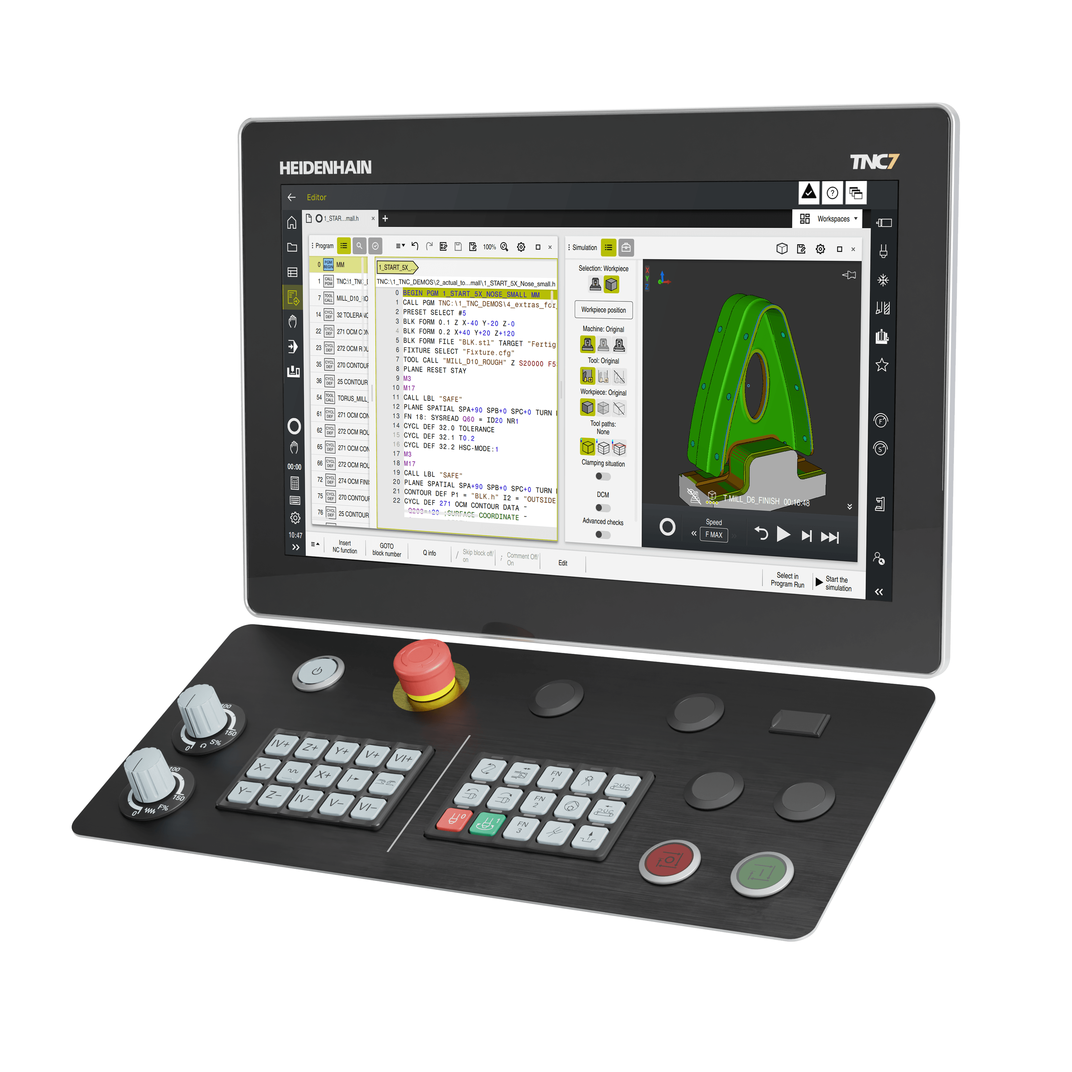 [Translate to Chinese (Traditional):] CNC-Steuerung TNC7 basic für Fräsmaschinen und Bearbeitungszentren