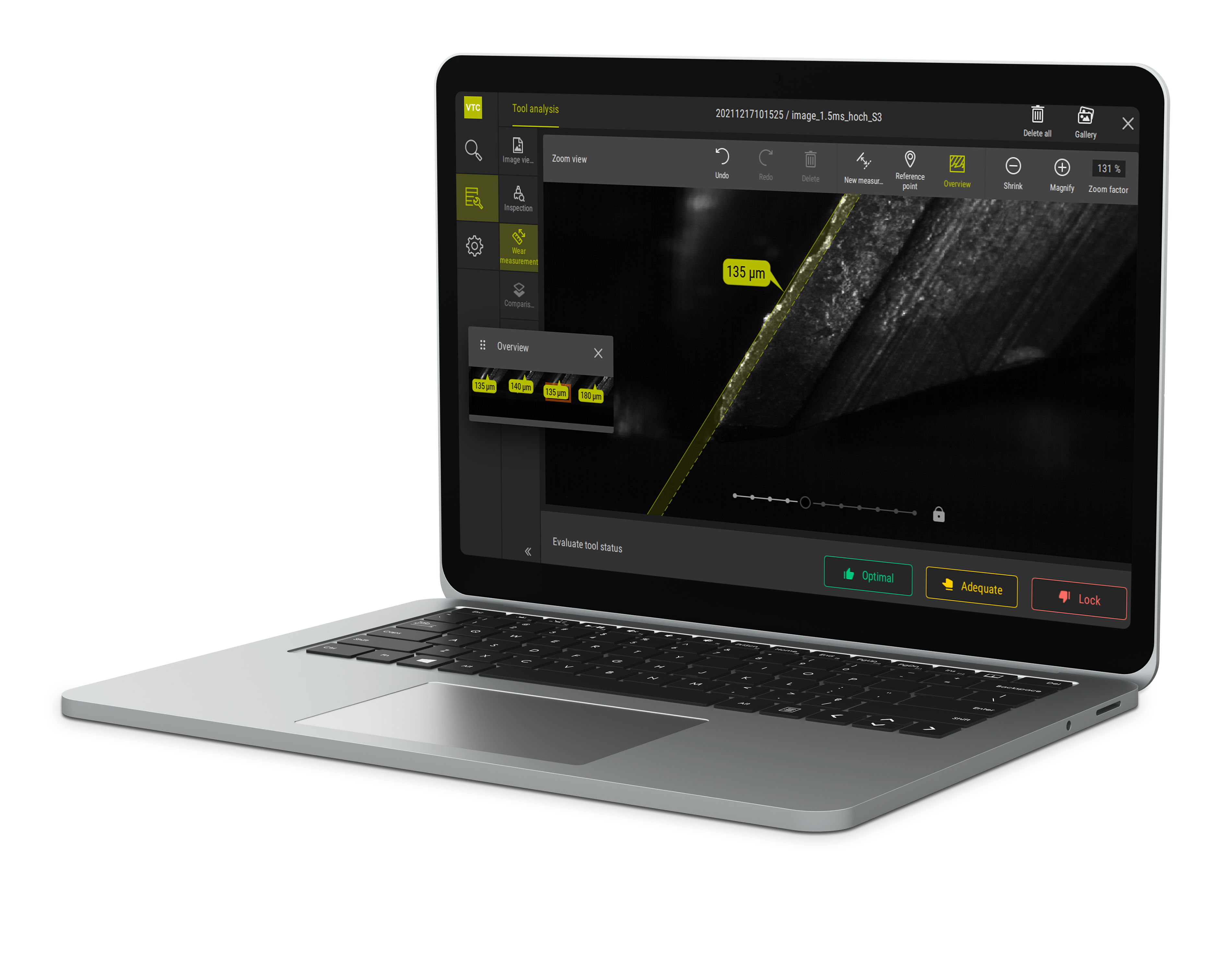 [Translate to Chinese (Traditional):] VTC-Software zur ganzheitlichen Werkzeugprüfung